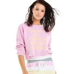 NWT Wildfox Fiona beaches sunsets sweatshirt
